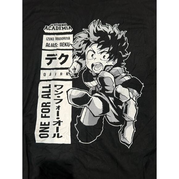 MY HERO ACADEMIA New Black SS Graphic Tee Size 2XL - Picture 1 of 6